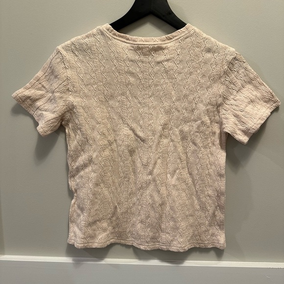 Women's Cream Textured Top - Picture 2 of 2